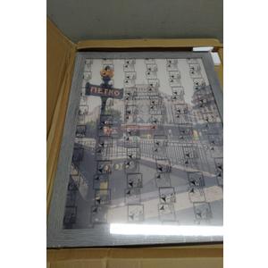12x16 Picture Frame with Real Glass Wood Frame, 1 Pack 