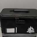 BALEINE Fireproof Document Box with Lock, Portable Fireproof Document Bag Waterproof Fire Proof File Boxes for Documents, File Organizer Box for Important Paperwork (Black, 12.5''x10.5''x6'')