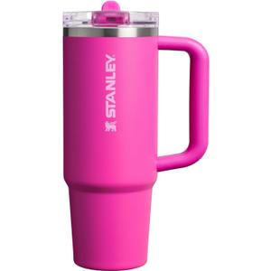 STANLEY Quencher ProTour Flip Straw Tumbler with Leakproof Lid | Built-In Straw & Handle | Cupholder Compatible for Travel | Insulated Stainless Steel Cup | BPA-Free (30 Ounces, Violet Blossom)