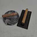 Bellemain Heavy-Duty Cast Iron Grill Press Set  Perfect Smash Burger Press & Steak Tool with Ergonomic Wood Handle for Pro-Level Searing on Griddle, Skillet, or BBQ (7 Round and Rectangle)