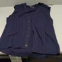 Kallspin Men's Cable Knit Sweater Vest Wool Blend V Neck Button Down Sleeveless Cardigan Vest (X-Large)