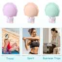 3 pcs Silicone Travel Bottles, 3 oz Portable and Reusable Travel Bottles for Toiletries, Leak Proof Squeezable Travel Toiletry Bottles Travel Lotion Container (3 oz purple+orange+ green)