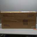 Smuxee Fluted Sideboard Cabinet, Freestanding Walnut Buffet Cabinet with Adjustable Shelf, Wood Storage Cabinet for Living Room, Entryway, Hallway (Wide-31.69 in)