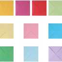 10 Pcs Ddakji Paper Flip Toys, Korean Traditional Ddakji Flip Squid Card Game Colorful Hard Cardboard Hiting Paper Game for Party Props Supplies