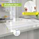 Wesiti Large Acrylic Cutting Board with Lip Non Slip 30"L X 20"W Clear Cutting Board Chopping Acrylic Countertop Protector Cover Shatter Resistant for Home Restaurant Kitchen Sink Stove, 31.5"L x 21.3"W