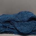 OLANLY Dog Door Mat for Muddy Paws 47x32, Absorbs Moisture and Dirt, Absorbent Non-Slip Washable Doormat, Quick Dry Chenille Mud Mat, Entry Indoor Entryway Carpet for Inside Floor, Atlantic Blue