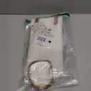 Tirrinia Single Wine Carrier Tote, Insulated Wine Cooler Bag for Travel, Picnic, & Wine Gifts  Thermal Padded Wine Bottle Holder Tote for Men & Women, Wine Gift for Wine Lovers,White Brown