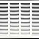 Fits 16x12 Duct Opening Stamped Steel Return Air Grille Vent Cover Grille for Sidewall and Ceiling in White Surface Dimensions: 17.75"W X 13.75"H (16" W x 12" H Duct Opening)