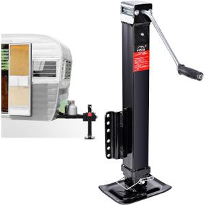 8000 lbs Heavy Duty Trailer Jack, 28.6" Vertical Travel, Adjustable Drop Leg, for Utility Trailers, Yacht Trailers, Boat Trailer Jacks,Black