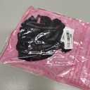 Kaei&Shi Garter Lingerie Set for Women, Sexy Floral Lace, Strappy High Waisted Hide Belly, 4 Piece with Exotic Choker Belt (0-2, Black)