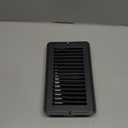 Heavy Duty Steel Floor Vent with Beautiful Black Matte Finish, Fits in 4 x 8 Duct Opening, Overall Dimension is 5.75 in Wide x 9.75 in Long