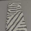 DriftAway Farmhouse Linen Lined Valance Double Layer Thermal Insulated Room Darkening Blackout Window Valances 3 Inch Rod Pocket Striped Kitchen Valance Single 52 Inch by 18 Inch Briony Black