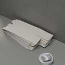 LECEHIVO 48 Pcs Gift Boxes for Sublimation Tumbler with Ribbon Tumblers Box with Window Transparent Exhibition Box for Gift Wrapping 12oz 20oz 30oz Blanks Heat Press Skinny Tumbler (White)