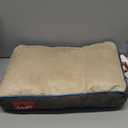 BRINDLE Waterproof Memory Foam Pet Bed - Removable and Washable Cover - 4 Inch Orthopedic Dog and Cat Bed - Fits Most Crates (Mocha Blue)