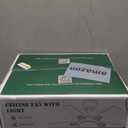 Ceiling Fans with Lights and Remote, 46 Inch Modern Ceiling Fan with Light, White Ceiling Fans for Bedroom Living Room Indoor/Outdoor, Reversible Quiet Motor, Dimmable LED Light, White