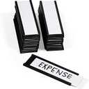 SmartSign Pack of 25 Magnetic"C" Channel Label Holders | 1" x 3"