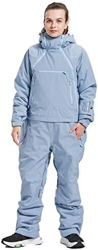 BUMDEEP Womens One Pieces Ski Suits Jumpsuits Snowsuits Snowboard Winter Outdoor Waterproof Jackets, M