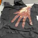 Obenie Halloween Y2K Hoodie Gothic Casual Palm/Spider Blast Print Pattern Skull Fashion Hoodie Men Harajuku Men Clothing, Small 