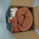 Muslin Baby Lounger Cover 2 Pack, Cotton Soft Breathable Infant Nest Slipcovers, Envelope Closure, Compatible with Snuggle Me Loungers, Machine Washable, Cover Only, for Boys Girls(Brown & Beige)