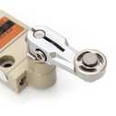 QWORK Waterproof Limit Switch TZ-3104 with Roller Lever Plunger, 2 Pack - Momentary Action, SPDT 1NO+1NC, Including 3m Cable