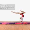 MARFULA 6 FT Folding Gymnastics Beam Foam Balance Floor Beam - Extra Firm - Suede Cover - Anti Slip Bottom with Carry Bag for Kids/Adults Home Use