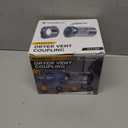 Magnetic Dryer Vent Coupling Easy to Clean Quick Connector Airtight Seal Dryer Vent Connector Kit Including a 2.6ft 4" Duct and two Clamps, DV180