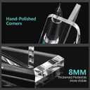 SANRUI Acrylic Pen Holder Desktop Display, Vertical Fountain Pen Pencil Stand Ballpoint Showholder, Clear Makeup Brush Rack, Paintbrush Drying Support Organizer Desk for Exhibitions,Office,Store Use