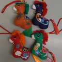 Skylety 4 Pack Year of the Horse Decorations 2026 Chinese New Year Horse Plush Chinese Zodiac Hanging Stuffed Animals Ornaments Cute Lunar New Years Gifts for Car, Home Decor(Red, Orange, Blue, Green)