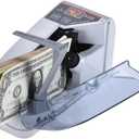 V30 Mini Money Counter Portable Bill Counting Machine, 600pcs/min Banknote Paper Multinational Currency Counting