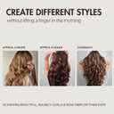 Heatless Hair Curler Overnight Blowout Hair Rods Curling Set No Heat Jumbo Rods to Sleep In Velvet Hair Rollers with Satin Hair Scarf 3 PCs Chocolate