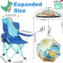 KABOER Kids Outdoor Folding Camping Chair with Cup Holder Carrying Bag | Portable Camping Chair for Beach Picnic Camping Travel Lawn Ages 3-10