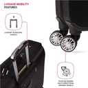 SwissGear 7895 Premium Garment Bag with Spinner Wheels, Bonus Hanging Feature, 24-Inch Luggage - Black