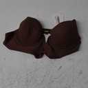 Low Back Bras-Seamless Deep-V Plunge Invisible Backless Bra-Lightly Lined Underwire Halter Multiway Low Cut Bra
34C