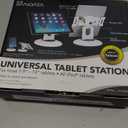 Premium 360 Rotating Tablet Stand for Desk  Adjustable Tablet Holder for 7.9 to 13 Devices, Swivel Weighted Base, Sturdy Black Metal iPad Stand for Office, Home, and Retail Display