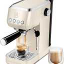 CASABREWS 3700 Essential Espresso Machine 20 Bar, Stainless Steel Coffee Maker with Steam Milk Frother, Espresso Coffee Machine Cappuccino Latte Machine with 43.9oz Removable Water Tank, Creamy