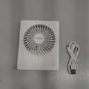 TriPole Mini Desk Fan USB Powered Portable Fan Small Personal Fan 3 Speeds Strong Airflow Table Fan for Travel Home Office Bedroom Desktop, 3.3ft Cable (No Battery, White)