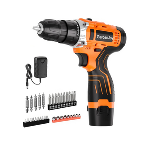 12V Cordless Electric Drill Driver Set, Powerful Lightweight Portable Rechargeable Screwdriver 65pcs Accessories,2-Speed, 24+1 Position for Wood/Wall Drilling & Screw Driving, Home DIY Tool woman man