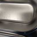 NUKied Stainless Steel Lunch Box for Kids & Adults, 3-Compartment Leak Proof Metal Bento Lunch Box with Fork & Spoon, 26.4 oz Airtight Food Storage Snack Container for School, Work, Travel (Yellow)