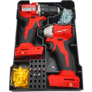 Packout Organizer for M18 Drill Driver and Impact Models (3601-20) and (3650-20)- Liner for Milwaukee Compact Toolbox