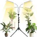 LED Grow Lights for Indoor Plants, 420 LEDs Full Spectrum Plant Lights for Indoor Growing with 15-63 inches Adjustable Tripod Stand, 4 Heads Floor Grow Lamp with 3/6/12H Auto On/Off Timer Function