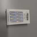 2 x White Press on Nails Shiny Glitter Design Medium Almond Fake Nails Bling False Nails for Women Girls Daily Wear Manicure 24pcs (0821-00, 0821-014)