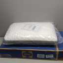 Sealy Molded Bed Pillow for Pressure Relief, Adaptive Memory Foam with Washable Knit Cover, Standard, 16x24x5.75 Inches, White, Grey