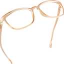 LifeArt Blue Light Blocking Glasses, Anti Eyestrain, Computer Reading Glasses,TV Glasses for Men and Women (11_nola_champagne)