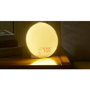 Wake Up Lamp Sunrise Alarm Clock for Bedroom, with 5W Stereo Bluetooth Speaker, Sunrise Simulation, SleepTimer, Dual Alarms, FM Radio, Ideal Gift for Baby, Kids, Adults