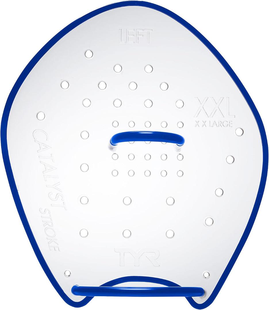 TYR Catalyst Stroke Swim Paddles - Adult Swim Paddles for Training - Durable, Flexible Hand Fins for Building Strength, Endurance, and Improving Technique