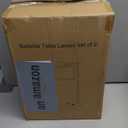 Luvkczc Table Lamp for Bedroom Set of 2 with USB C+A Ports, Fully Stepless Dimmable Bedside Lamp with Linen Lampshade, Nightstand Lamp for Living Room Reading Office, 2 LED Bulbs Included (Gold)