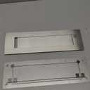 Venia Stainless Steel Mailslot for Front Door 13 x 4 Inch Through Door Letter Plate Insert Rustproof 304 Steel Satin Finish Durable Weather Resistant Mail Slot