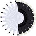 Abaokai Magnetic Dry Erase Markers 24 Pack Whiteboard Erase Markers with Erasers Cap for Whiteboard, Dry-Erase Boards, School, Office and Home, Black