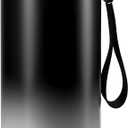 1L/33oz Insulated Water Bottle with Straw Stainless Steel Food Material Big Water Bottle Food Grade Waterbottle for Adults-Gradient Black For Sports,Travel,Hiking,Camping,Office