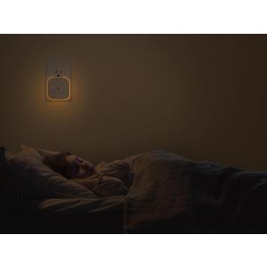 2 Pack Very Dim Sleep Night Lights Plug into wall, Kids Sleep Light, Adult Sleep Light, Bedroom Night Light, Light Sensor, LED, Dimmable, Warm Soft Light Plug in Night Light